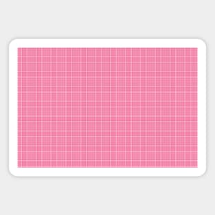 Hello World Pink Plaids 001#010 Magnet